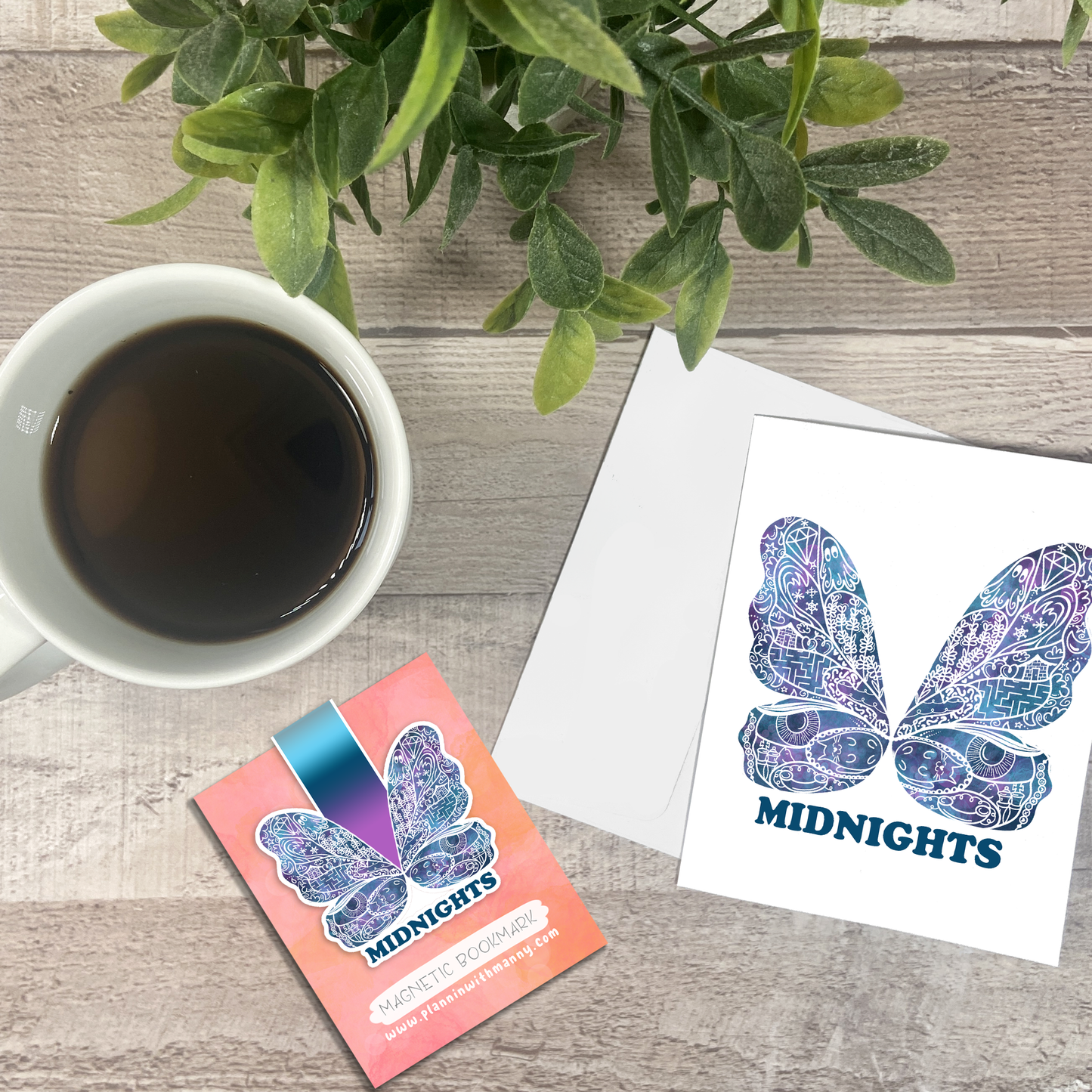 Midnights Era Butterfly Vinyl Sticker, Bookmark, and Notecardd Options  MB135