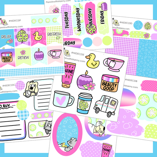 BF25 Spa Mini Sticker Bundle
