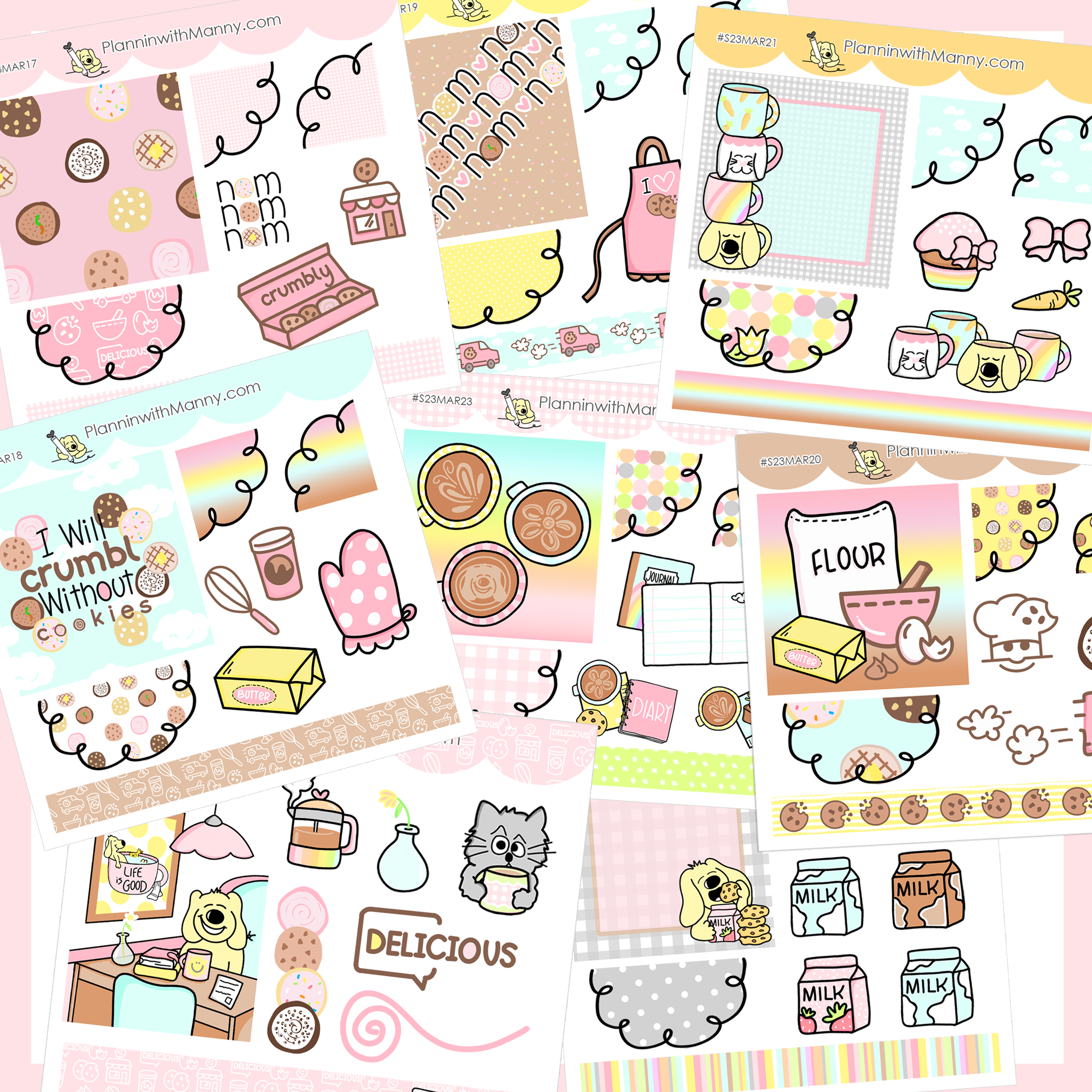 BF25 Crumbl Mini Sticker Bundle – Plannin with Manny