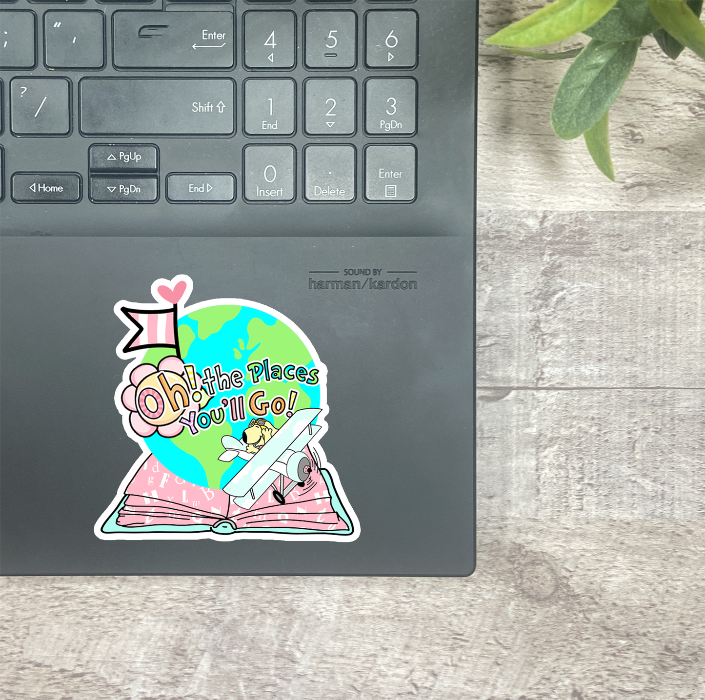 Day Dreamin-Oh the Places...Vinyl Sticker, Magnetic Bookmark, & Notecard MB22