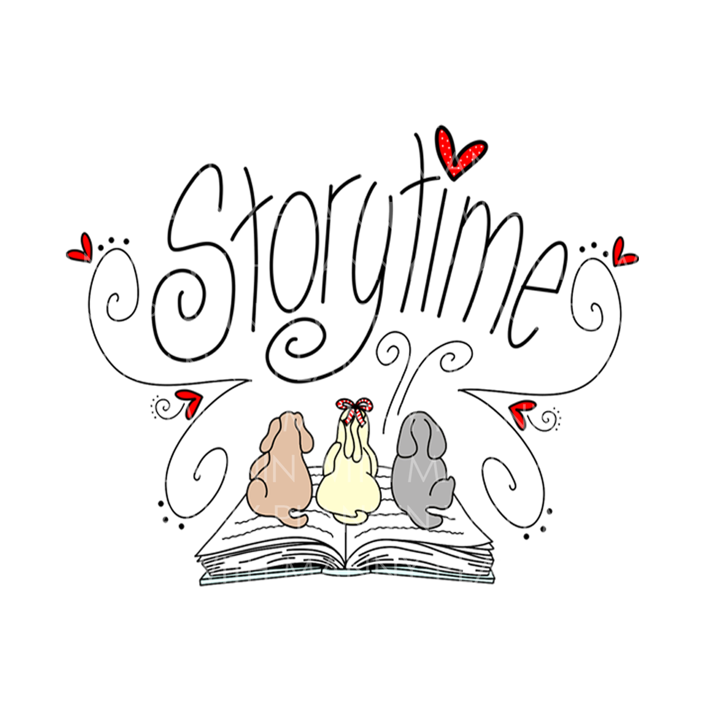 Storytime...Vinyl Sticker, Magnetic Bookmark, & Notecard MB32