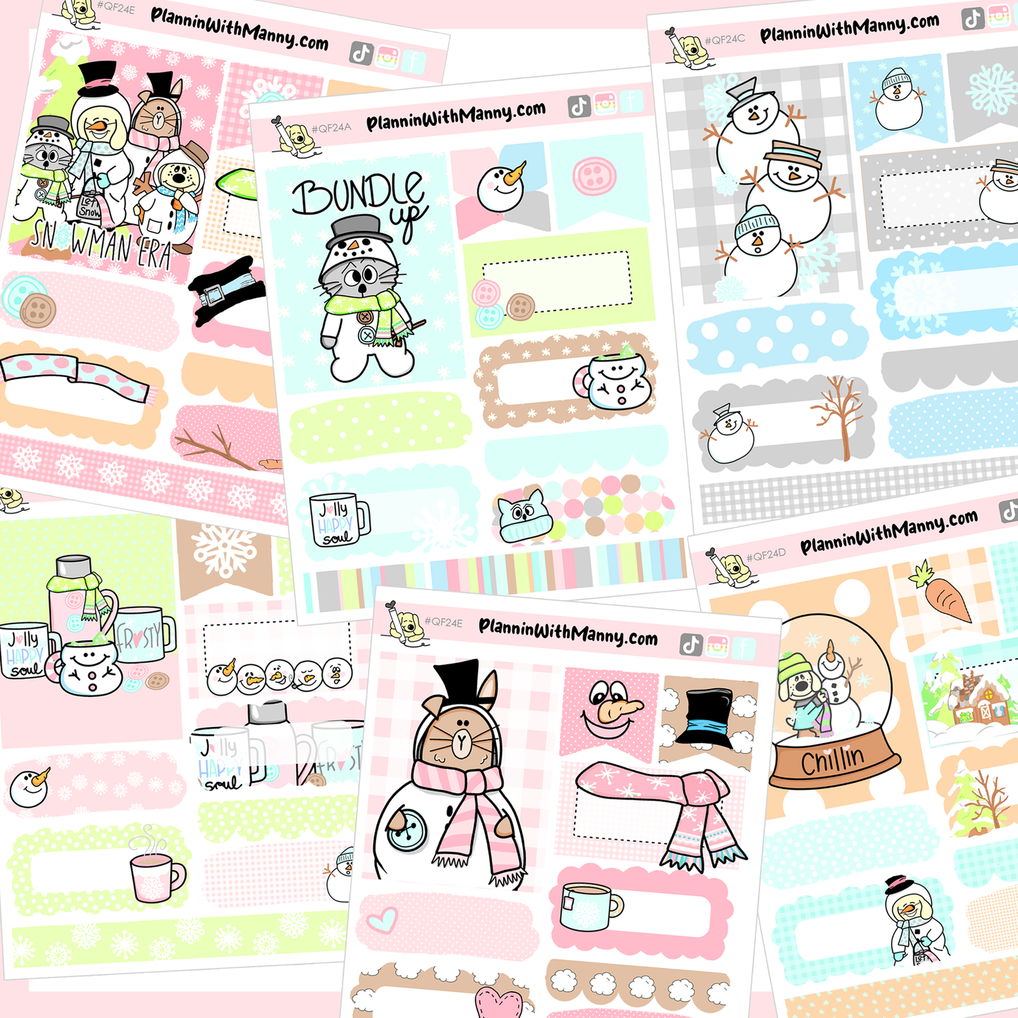 BF25 Winter Fun Quarter Sheets Bundle