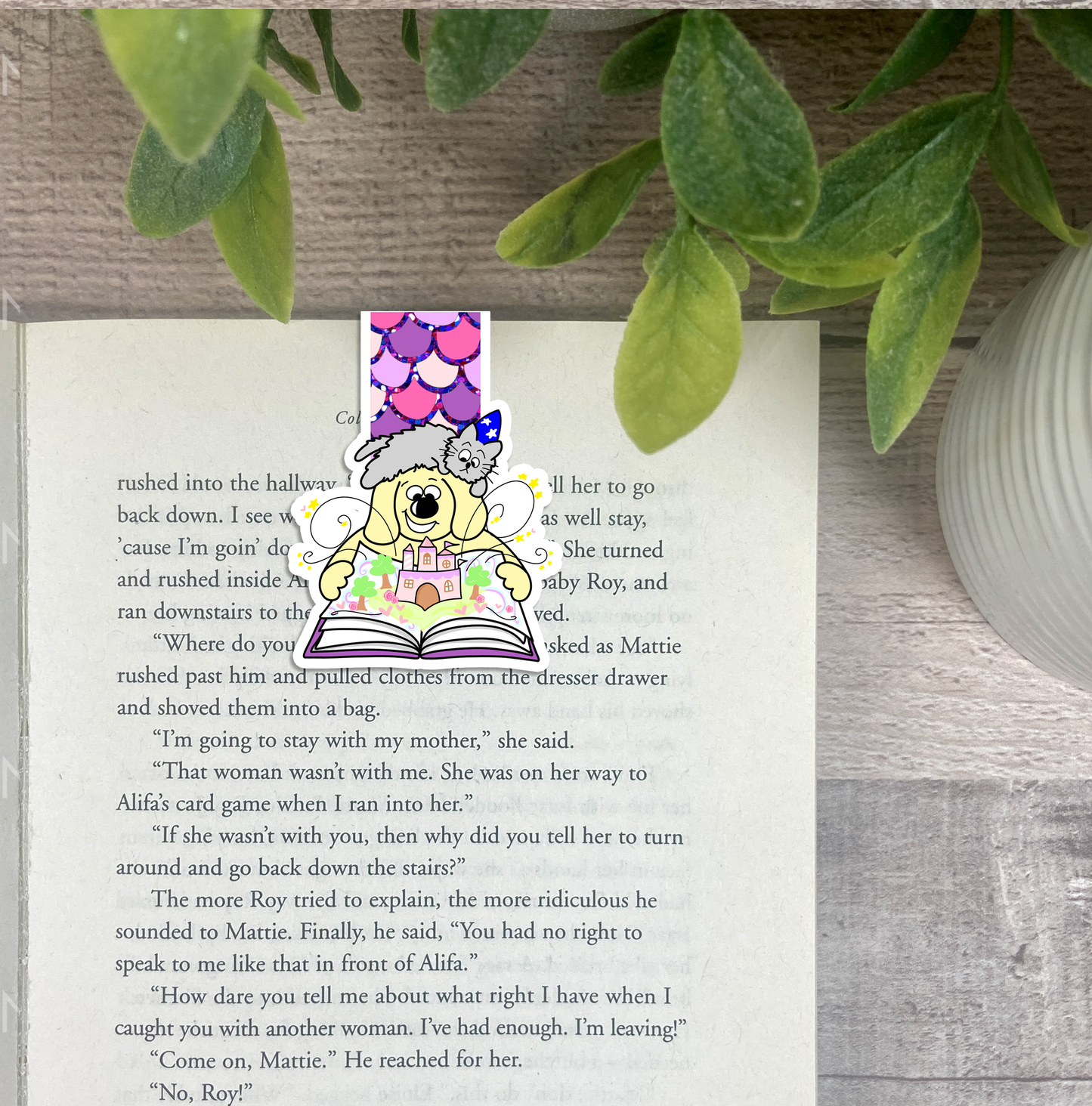 Fall into a Fairytale Adventure... Vinyl Sticker, Magnetic Bookmark, & Notecard MB64