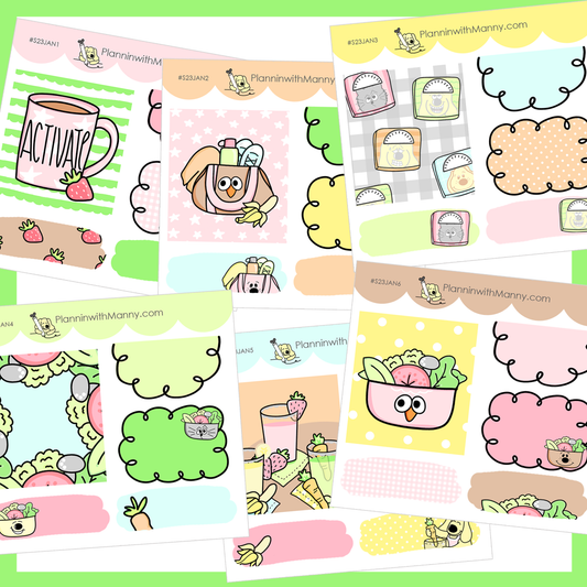 BF25 Healthy Time Mini Sticker Bundle