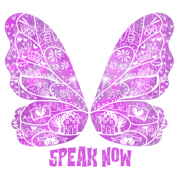 Speak Now Era Butterfly Vinyl Sticker, Bookmark, and Notecard Options MB140