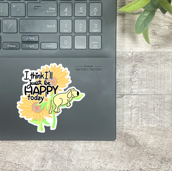 Sunflower Nappin... Vinyl Sticker, Magnetic Bookmark, & Notecard MB47