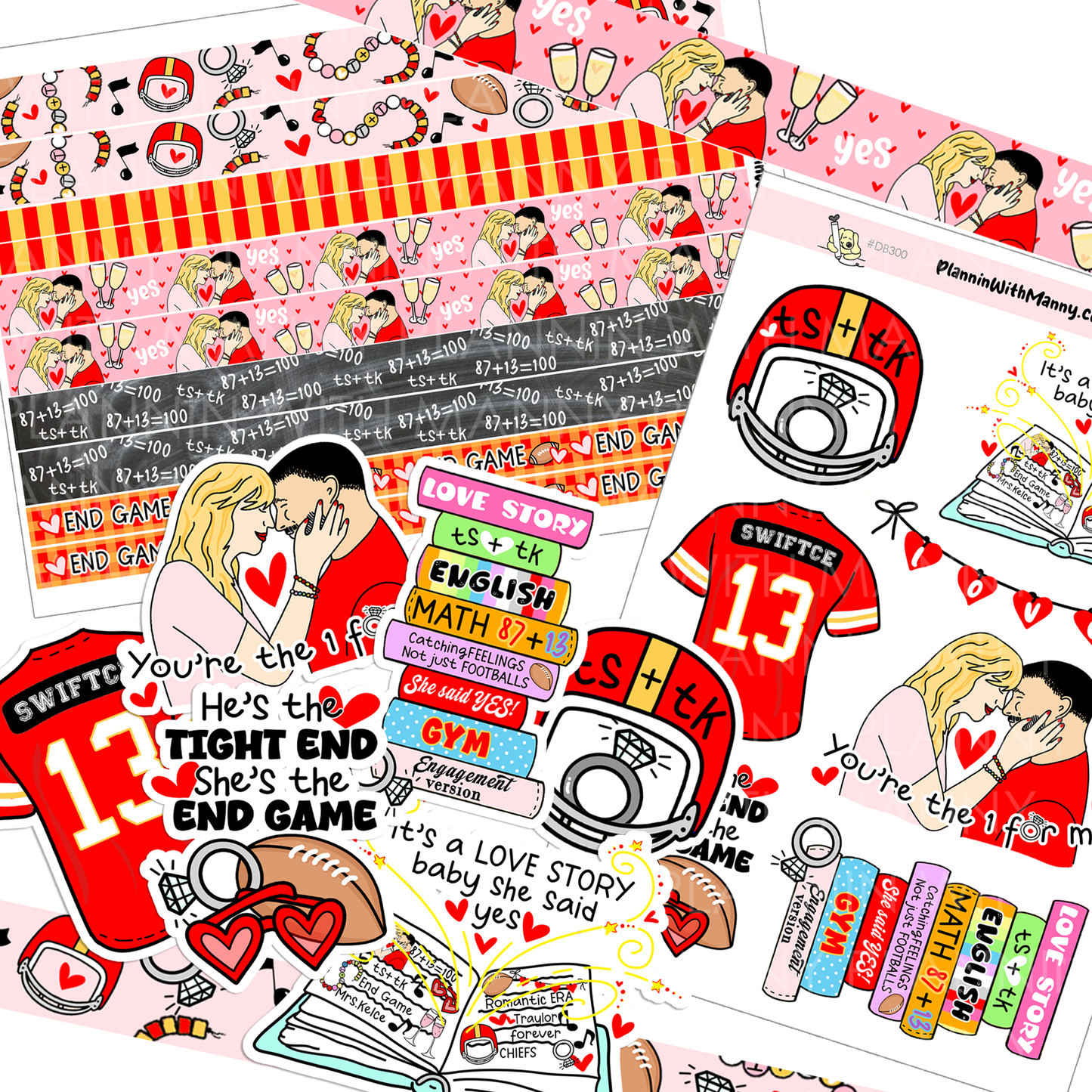 Cutest Couple Stickers and Die Cut Set