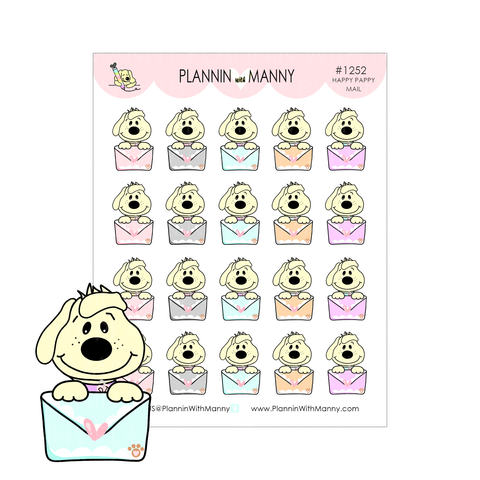 1252 Pappy Mail Planner Stickers
