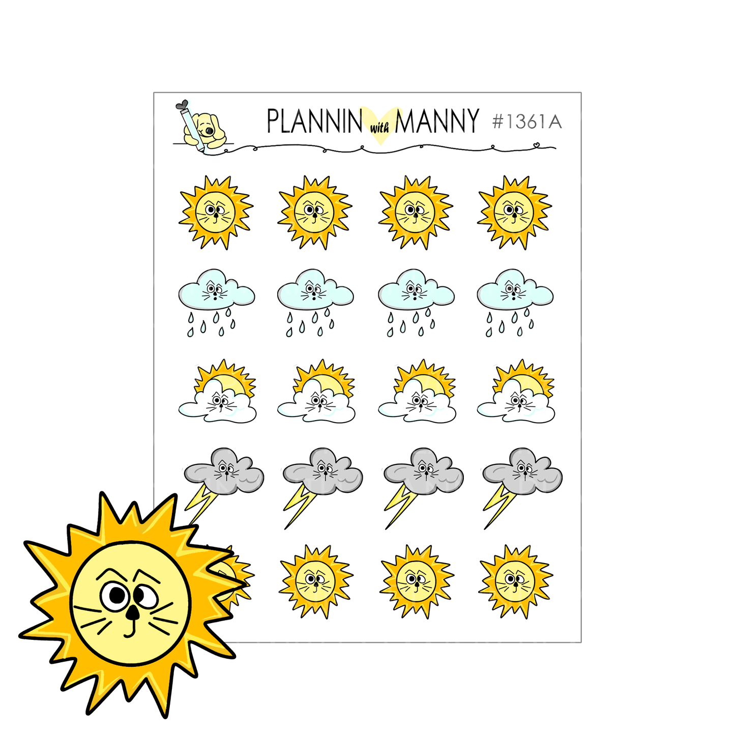 1361 Owen Weather Planner Stickers