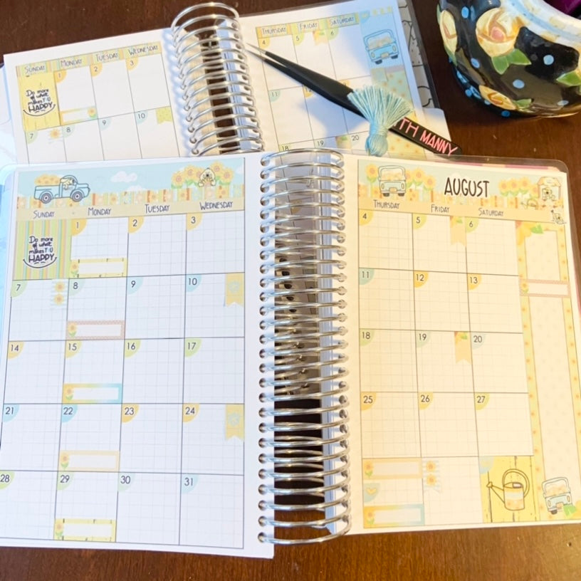 LLM203B6 Lovin This Rosie Life B6 Monthly Planner Stickers