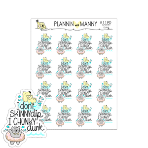 1190 Chunky Dunk Planner Stickers
