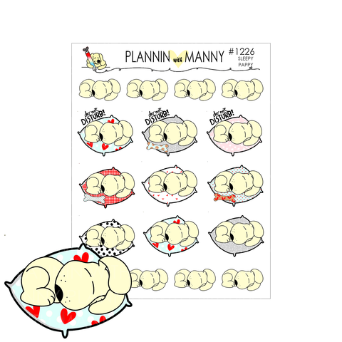 1226 Sleepy Pappy Planner Stickers