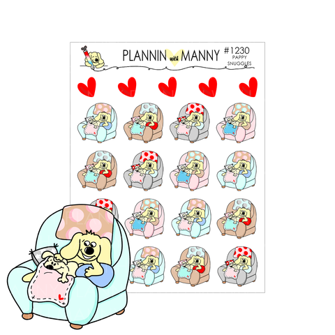 1230 Pappy Snuggles Planner Stickers