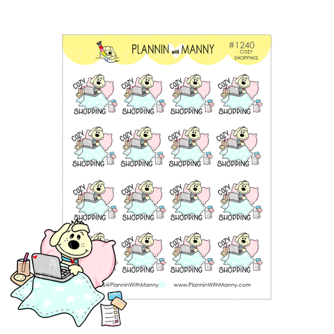 1240 Cozy Shopping Planner Stickers
