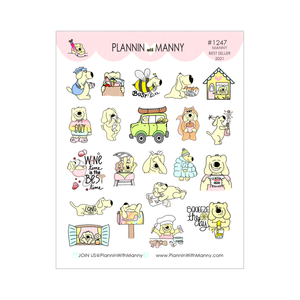 1247 Manny 2021 Best Seller Assorted Planner Stickers
