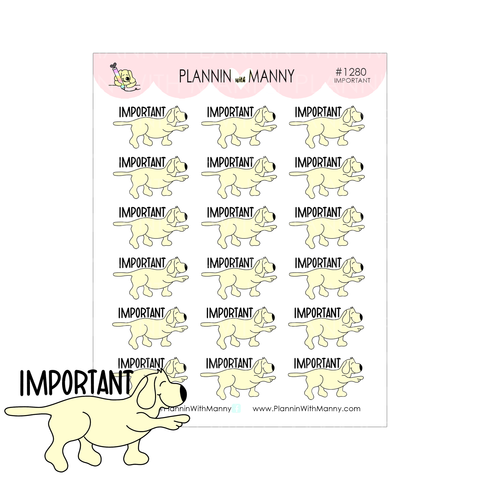 1280 Important Planner Stickers