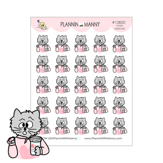 1283D Owen Medicine Planner Stickers