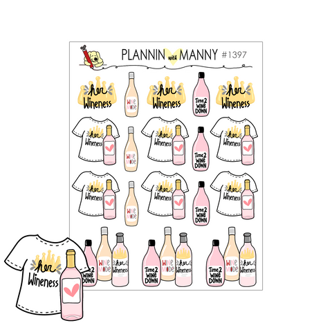 1397 Her Wineness Planner Stickers