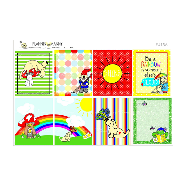 415 VERTICAL Weekly Kit - Rainbow Bright Collection