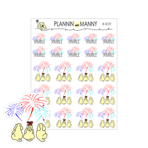 459 FIREWORK Planner Stickers - Freedom Reigns Collection