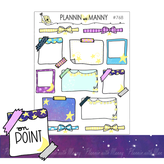 768 Dear Universe Write In Notes Planner Stickers