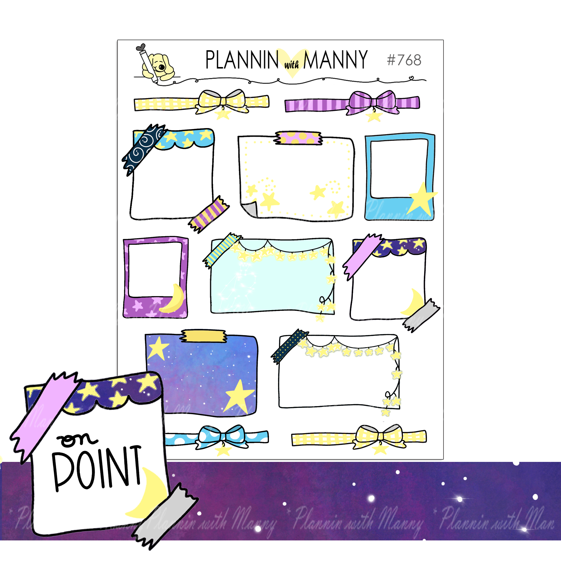 768 Dear Universe Write In Notes Planner Stickers