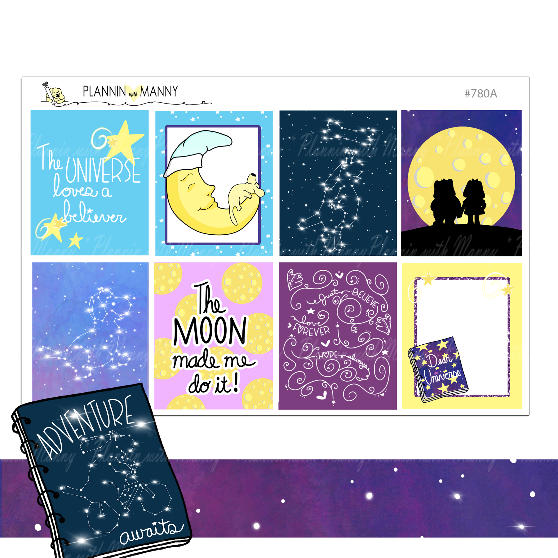 780 VERTICAL Weekly Kit - Dear Universe Collection