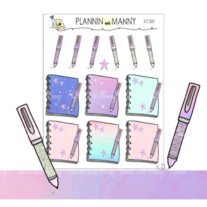789 Celestial Pen & Planners Planner Stickers - Dear Universe Written in the Stars Collection