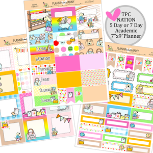 A128 TPC ACADEMIC 5 & 7 Day Weekly Planner Kit - Retail Therapy Collection