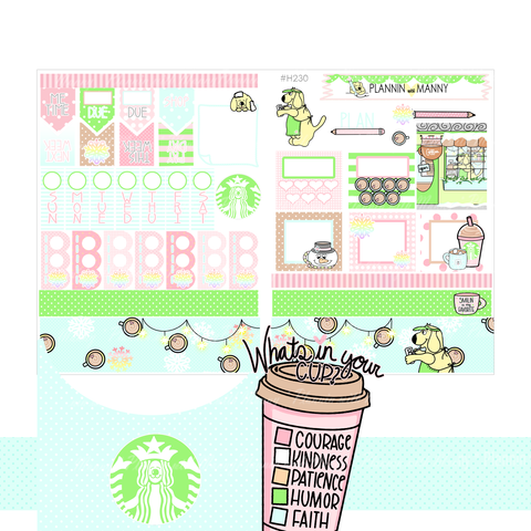 H230 HOBONICHI Weekly Planner Stickers - Winter Mannybucks Collection