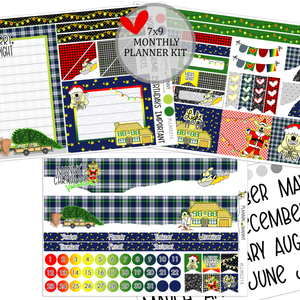 LLM221 MONTHLY PLANNER STICKERS - Manny's Christmas Vacation Collection