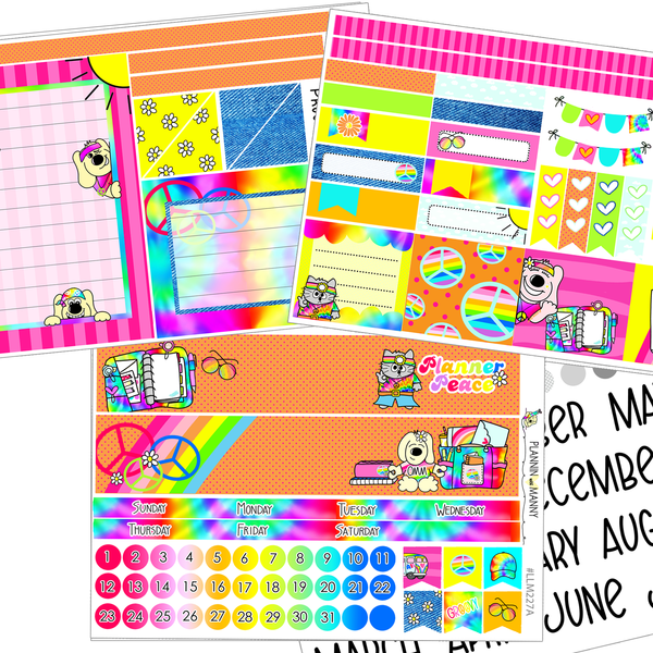 LLM227 MONTHLY PLANNER STICKERS - Planner Peace Collection