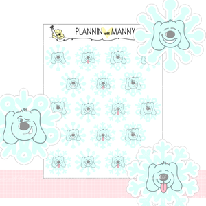 724 Snowflake Planner Stickers