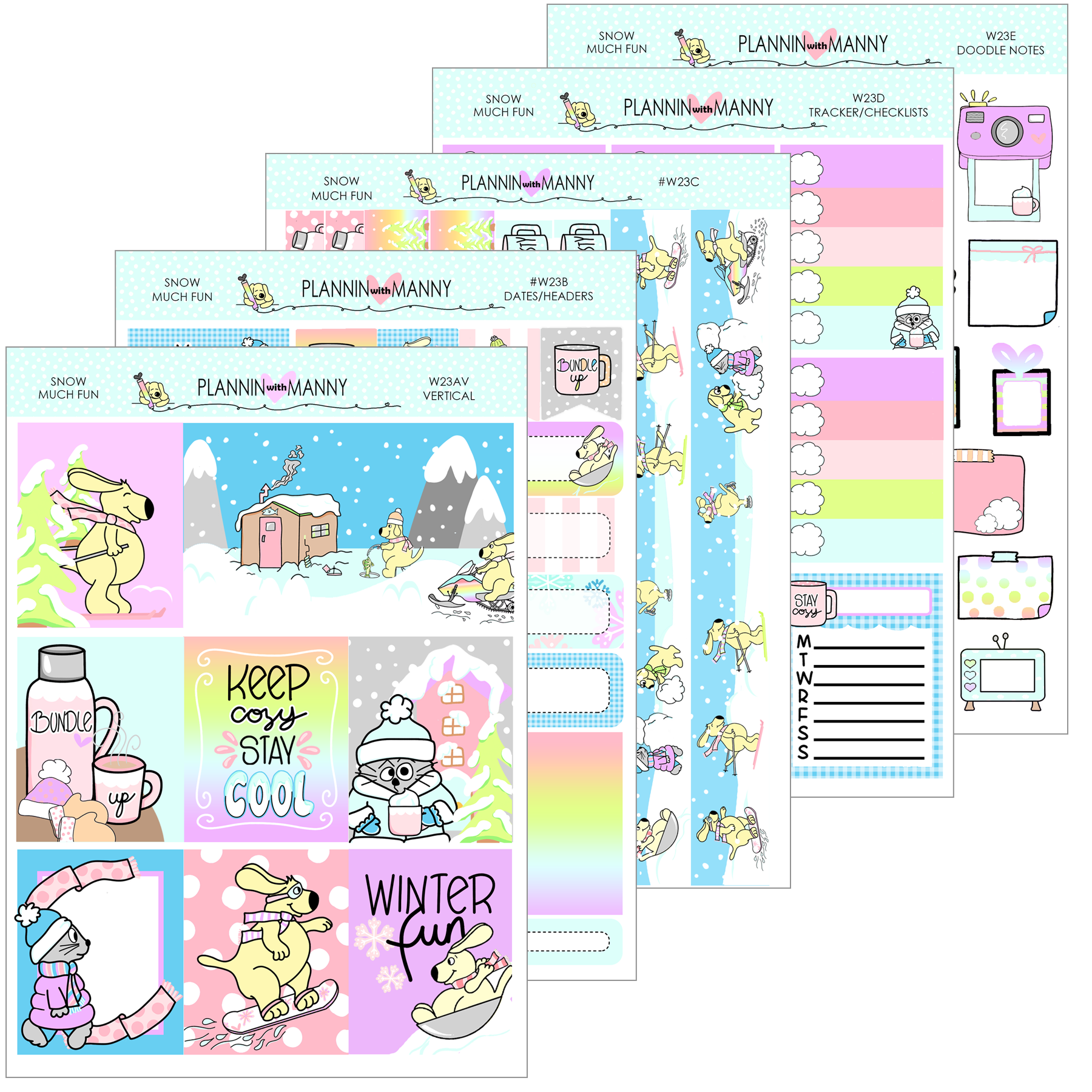 MINI STICKERS - PLANNERS V.2 - PLANNER STICKERS - M224
