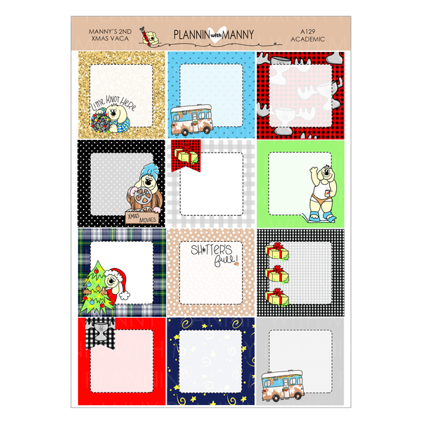A129 TPC ACADEMIC Weekly Kit - Manny's 2nd Christmas Vacation Collection