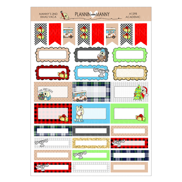 A129 TPC ACADEMIC Weekly Kit - Manny's 2nd Christmas Vacation Collection