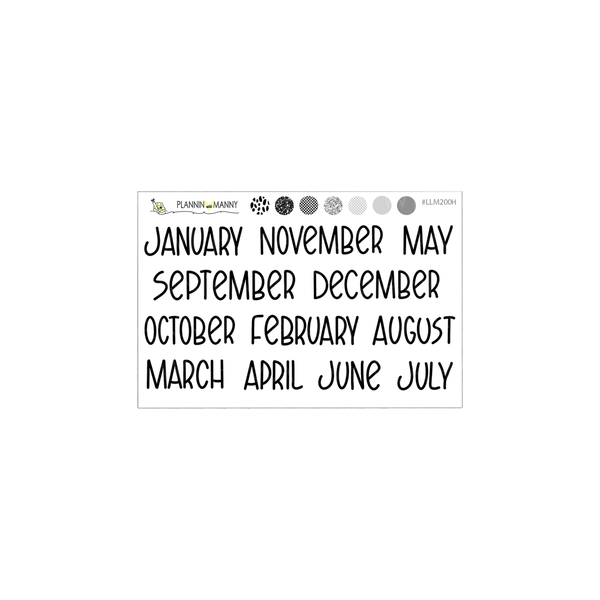 LLM227H MINI MONTHLY-Planner Peace Collection