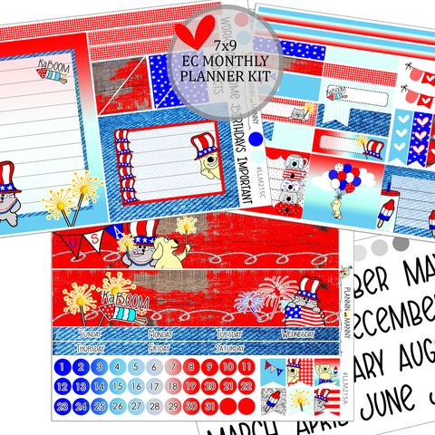 LLM205 MONTHLY PLANNER STICKERS - Plannin Manny Collection – Plannin with  Manny