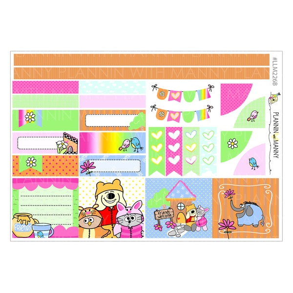 LLM226 MONTHLY PLANNER STICKERS - Friend Vibes Collection