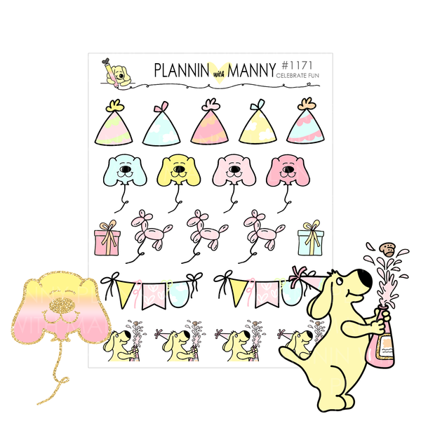 W19AHP HAPPY PLANNER CLASSIC Weekly Kit - Celebrate Collection