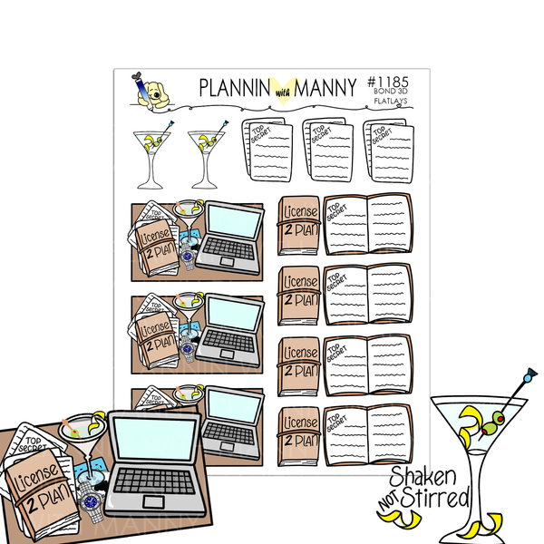 W21AHP-HAPPY PLANNER CLASSIC Weekly Kit - Manny Bond Collection