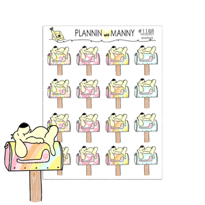 1188 WAITING PATIENTLY Planner Stickers
