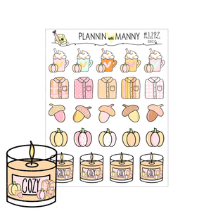 1198 Nuts About Fall Deco Planner Stickers