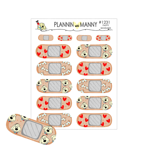 1231 Pappy Bandaid Planner Stickers