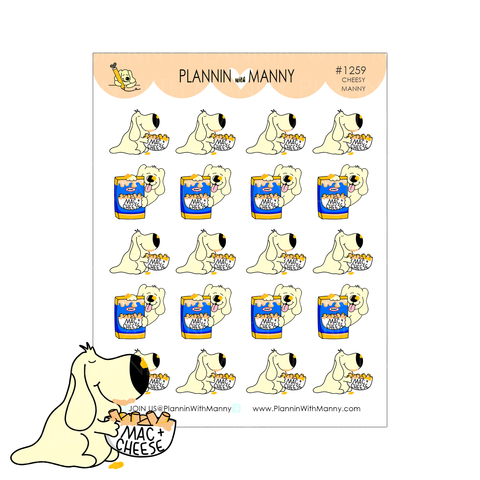 1259 Cheesy Manny Planner Stickers