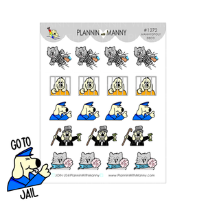 1272 Mannyopoly Deco Planner Stickers