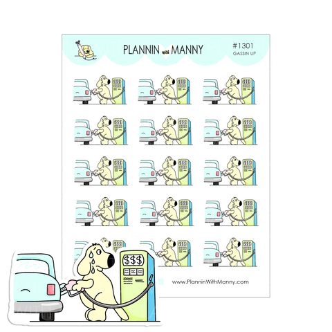 1301 Gassin Up Planner Stickers