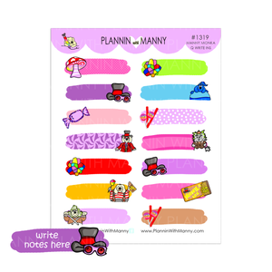 1319 Manny Monka Write In Planner Stickers