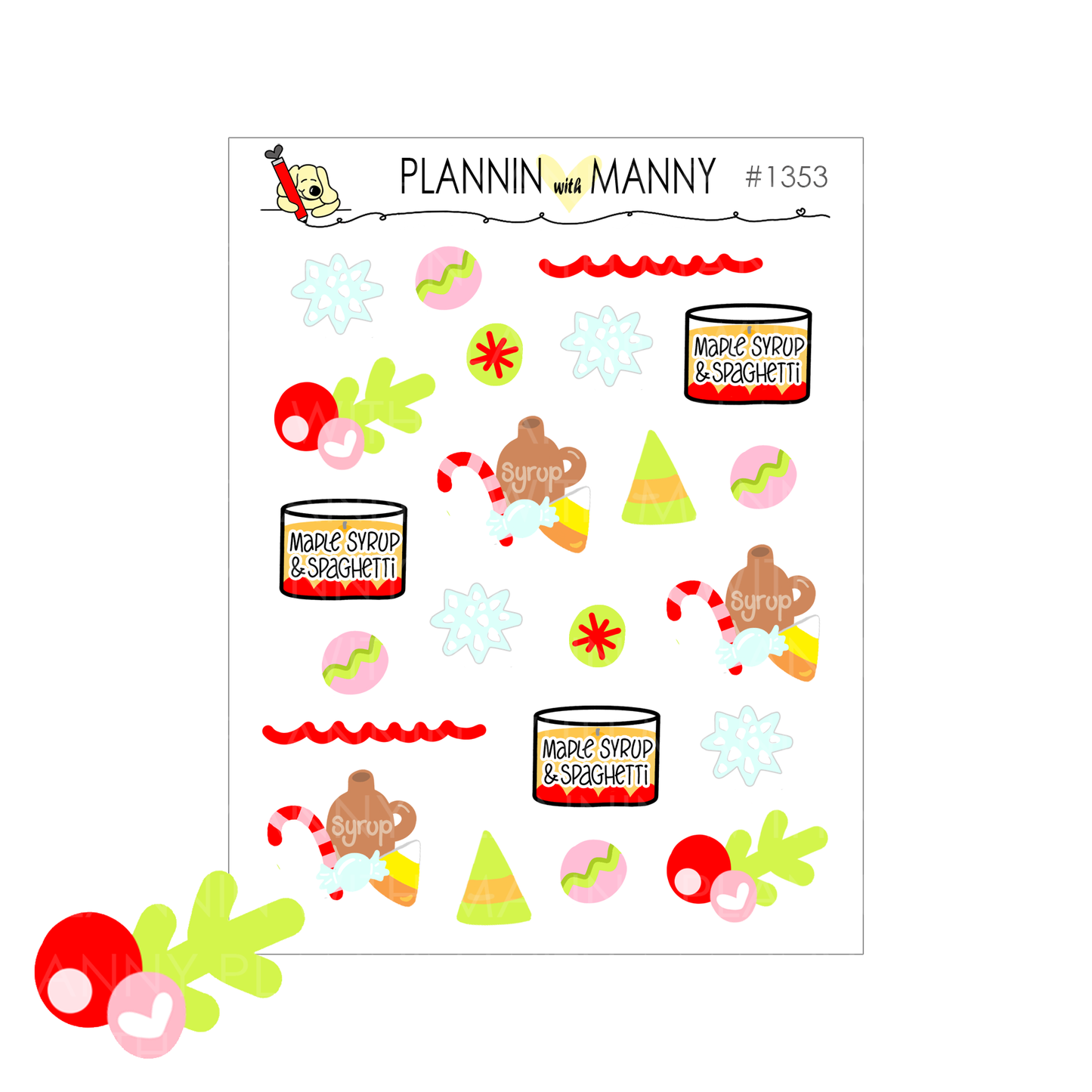 1353 Elfin Deco Planner Stickers