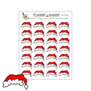 1365 Santa Hat Planner Stickers
